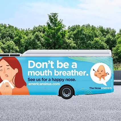 Logo bus wrap