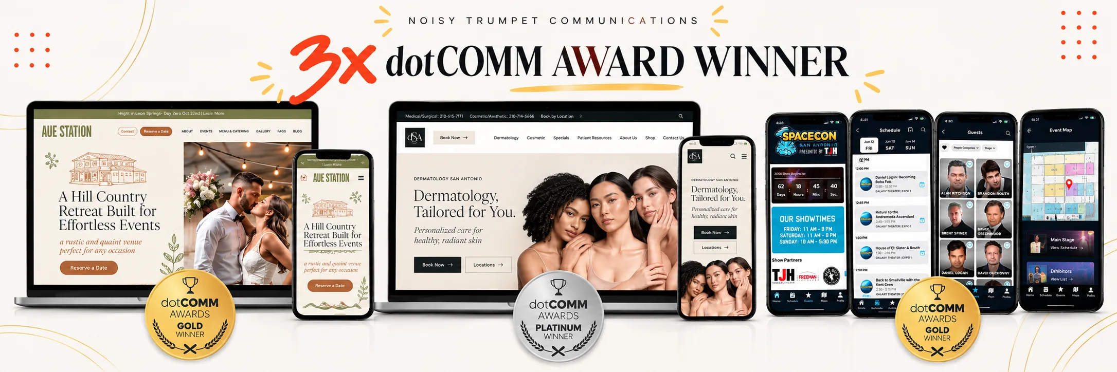 Noisy Trumpet Wins Three 2026 dotCOMM Awards