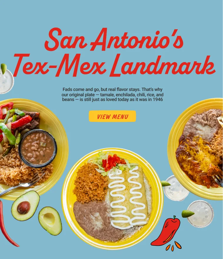 Casa Rio brand postcards labelled La Comida and La Fiesta
