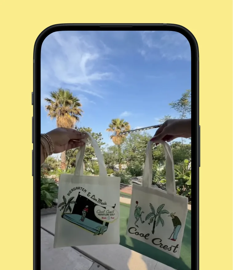 Cool Crest social video shown on a phone