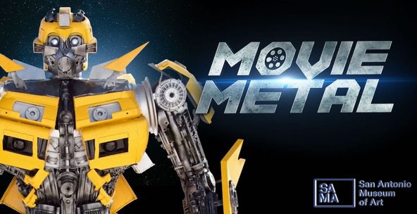San Antonio Museum of Art Movie Metal Exhibit with Bumblebee from Transformers